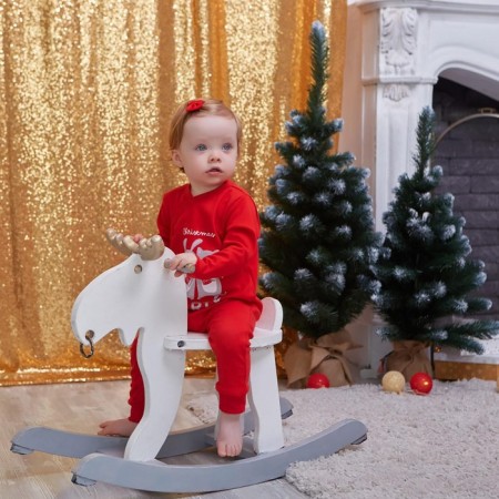 Combineson crumb I "Winter Party", height 68-74 cm, red-4