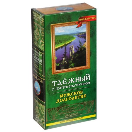 Balsam Balm "Taiga" with pantogematogen, male longevity, 250 ml