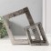 Souvenir Ceramics "Abstraction. Two squares" silver 25.5x5x20.5 cm