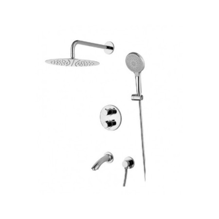 Lemark Yeti LM7822C shower system, single -leaf, tropical shower, watering can, thermostat, chrome