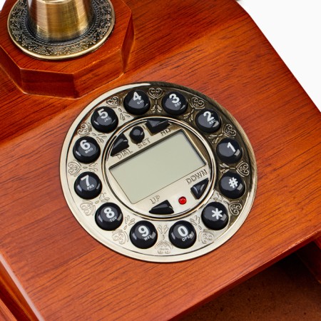 Retro-telephone "Strict", 17 x 17 x 26 cm, tree-2