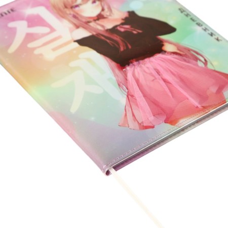 Universal diary for grade 1-11 Girl, solid cover, artificial leather, silk-screen printing, lies, 80 g/m2-2