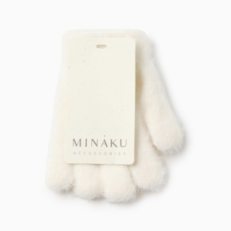 Перчатки для девочки MINAKU, цвет белый, 14см-3