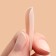 Patching nails, 24 pcs, ballerina shape, beige color