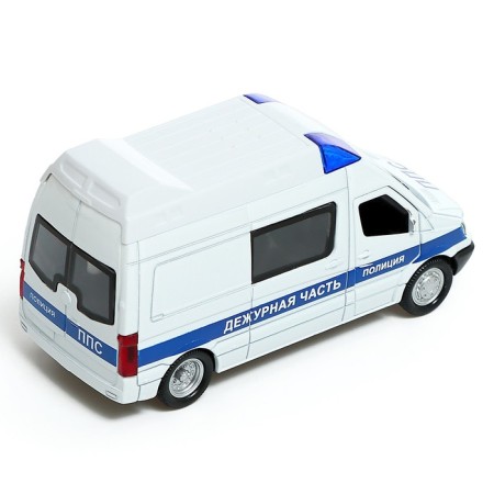 Metal “Police” machine, 1:32, light and sound, inertia, doors open-2
