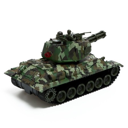 Army tank, radio control, sound, shoots gel bullets, green-2