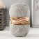 Yarn "NOSTOCE PRODUCATION" 100% polypropylene 200 ± 20m/50g set 2pcs (light gray, denim)