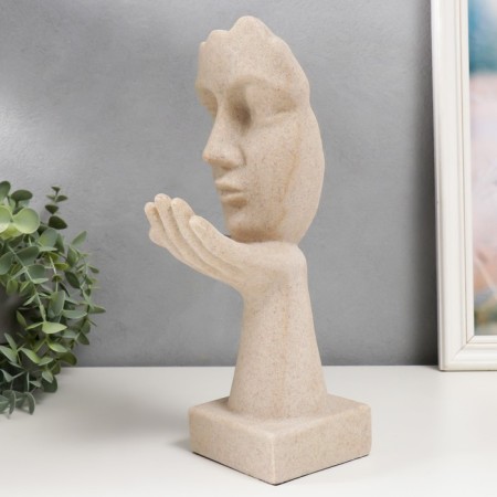Souvenir Polystone "Air Kiss" Sand 32.5x13.5x10 cm-3