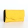 Women's wallet on magnet, yellow color