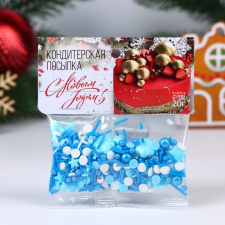 Confectionery Sprinking "Blue sky", 20 g-1