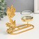 Summary metal per 1 candle "Maple leaves" d = 4.5 cm gold 5.8x13x13 cm