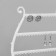 Arfa decoration stand, 23 places, 10 × 20 × 27 cm, white color