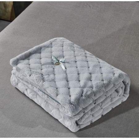 Bernard bedspread, size 220x240 cm, color light gray-8