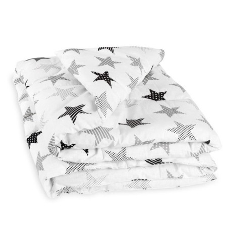 Blanket in the crib "Hollofiber", size 110x140, color gray