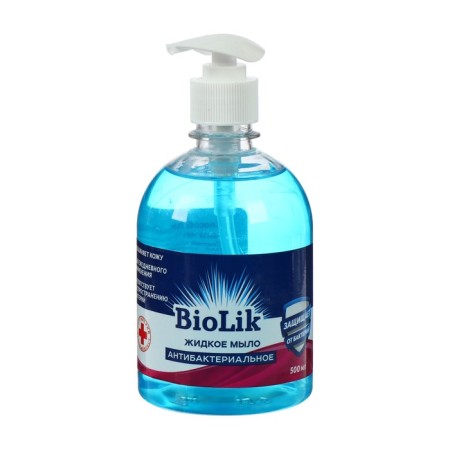Antibacterial liquid soap Biolik, 500 ml