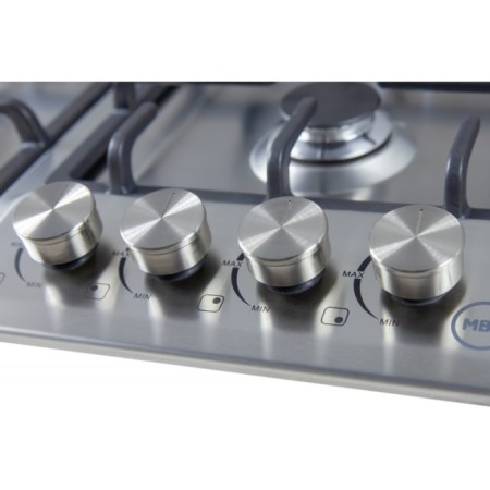Hon surface MBS PG-605, gas, 4 burners, mechanical. Management, silver-1