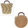 Handles for the bag wooden, 12 × 12.9 cm, 2 pcs, beige color
