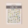 Avocado nail stickers, multi -colored