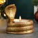 Snowstick "Snake of Cobra" burgundy with gilding, 8x5cm
