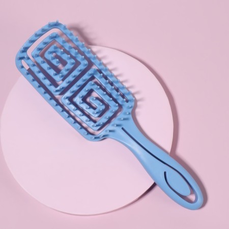 The comb massage, rubberized handle, ventilated, 6.3 × 22 cm, color mix-2