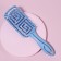 The comb massage, rubberized handle, ventilated, 6.3 × 22 cm, color mix