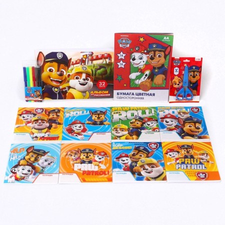 Gift set of first grader, 12 items, puppy patrol-1