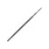 Tundra file, round, steel U10, without a handle, D = 4 mm, No. 2, 150 mm