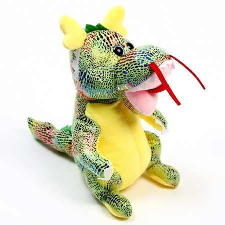 Soft toy "Dragon", 27 cm, green color-4