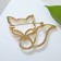 Brooch "Fox" contour, color gold