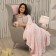 Blanket - peas blanket, size 75x100 cm, pink color