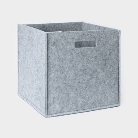 Sweet Home storage basket 30 × 30 × 30 cm, color gray color-3