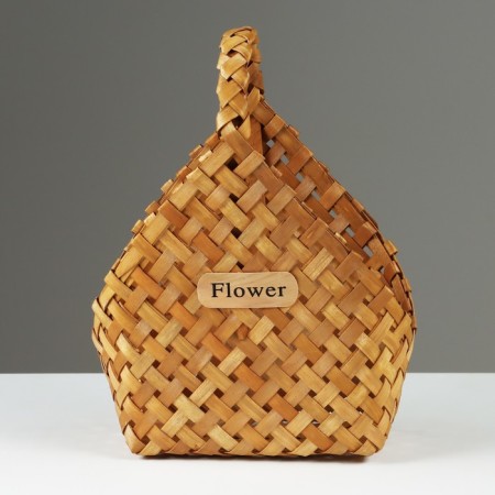 Wicker basket, 23 x 12 x 7 x 22/28 cm, sequoia-2