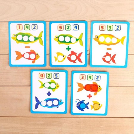 Magnetic set "smart fishing", score, color, logic, according to the Montessori methodology-1