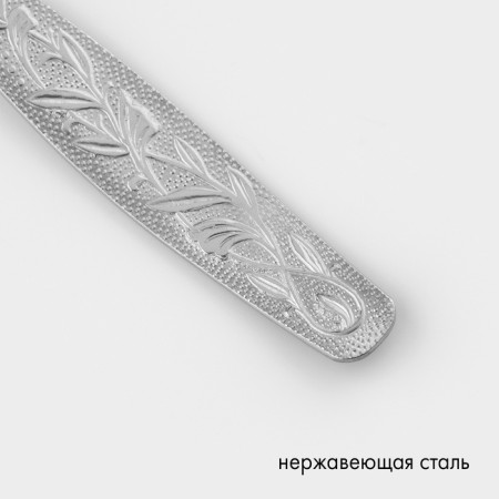 Tablespoon "Uralochka", h = 19.5 cm, thickness 2 mm, silver color-2