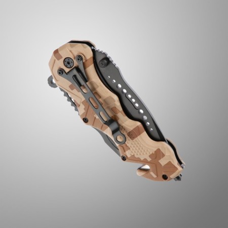Stinger folding knife, with a slope, hilt - aluminum, steel - 3cr13, blade 9 cm-2