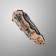 Stinger folding knife, with a slope, hilt - aluminum, steel - 3cr13, blade 9 cm