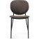 Stool on a metal frame Saranda Metal/velor, black/brown 45x60x81 cm