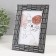 Photo frame plastic 10x15 cm "Rectangles by hand" White with black 18.3x13.5 cm