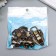 Castle metal for caskets. bronze chests + nails. 5.8x4x1 cm