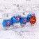 Decoration Christmas tree "mittens with a snowflake" (set 4 pcs) 6x5 cm, blue