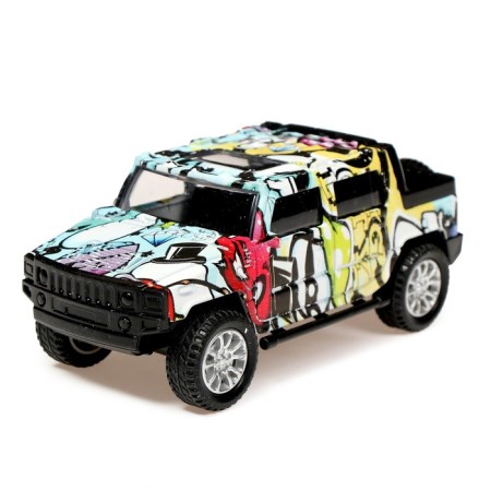 Metal jeep "Graffiti", inertia mix-3