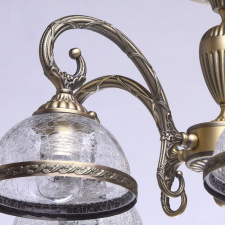 Amanda chandelier, 5x60W E27, bronze-9