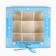 Box for 9 sweets with cells “Snow Tale” 14.8 x 13.5 x 3.5 cm, New Year