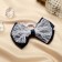 Hair gum "Schoolgirl" Blue with lace