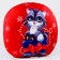 New Year's pillow round "Raccoon with a gift", for the New Year