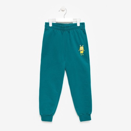 Kit (sweatshirt, trousers) for a girl, emerald color, height 110 cm-9