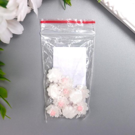 Coboson "Flower", white color 1.3 cm-3