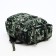 Tourist backpack on a zipper, with an increase, 6 outer pockets, green color