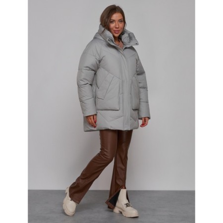 Winter jacket, size 50, light gray color-2