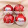 Set of balls plastic D-7 cm, 4 pcs "hut" red
